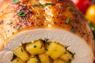 Pineapple Stuffed Chicken Breast
