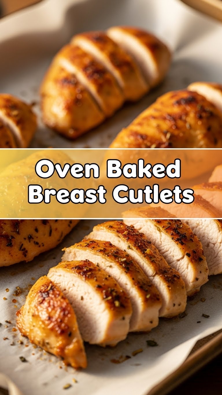 Oven Baked Chicken Breast Cutlets