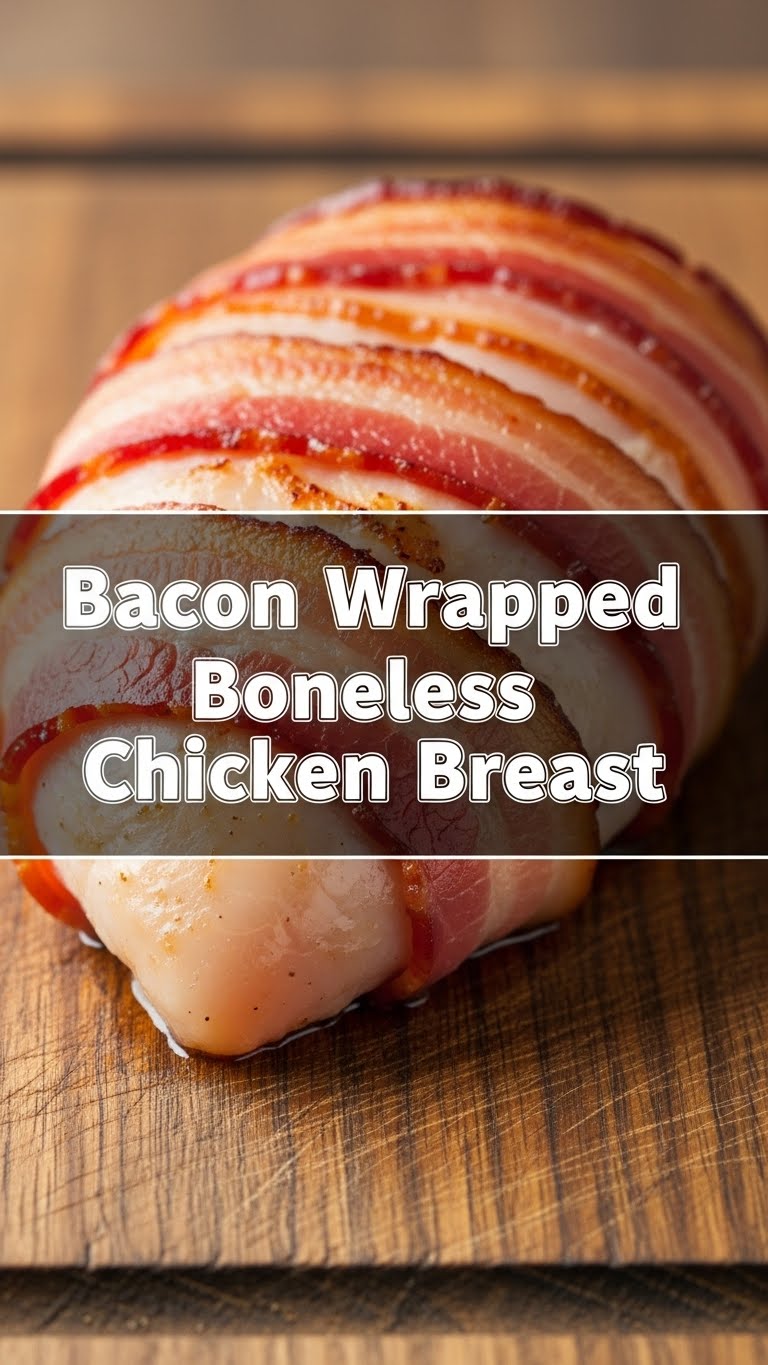 Bacon Wrapped Boneless Chicken Breast
