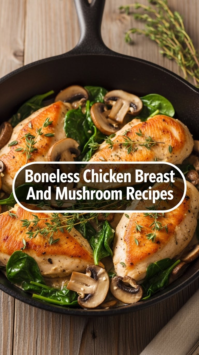 Boneless Chicken Breast And Mushroom Recipes